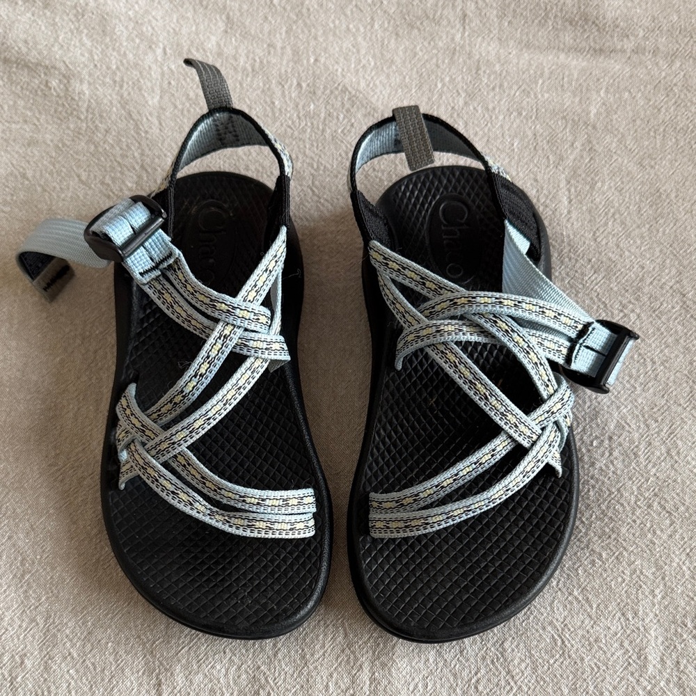 Chaco Kids Sandals - Black and Light Blue
